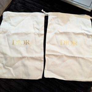 Dior Cream Bags with Gold Logo